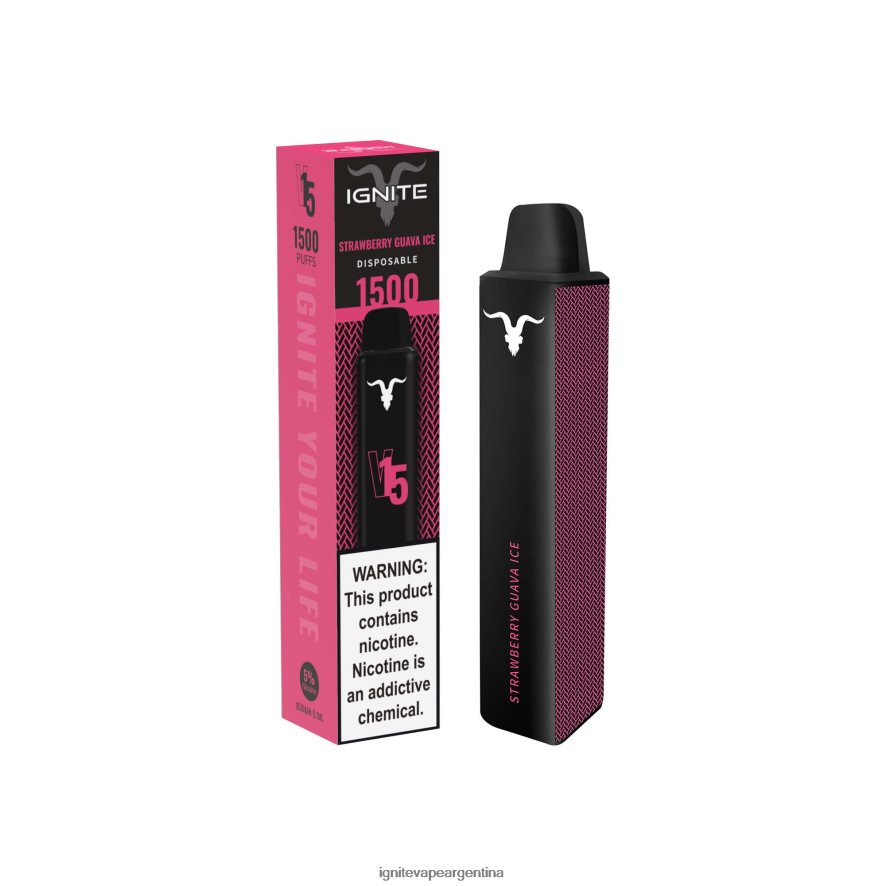Ignite Nicotina Comprar - 8NZ28T116 IGNITE V15 pluma vaporizador hielo de guayaba y fresa