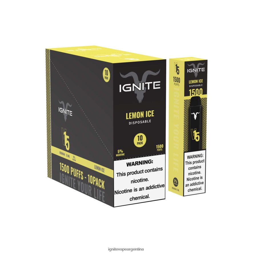 Ignite Vape Argentina - 8NZ28T101 IGNITE V15 paquete de 10 bolígrafos vaporizadores manzana verde melocotón kiwi