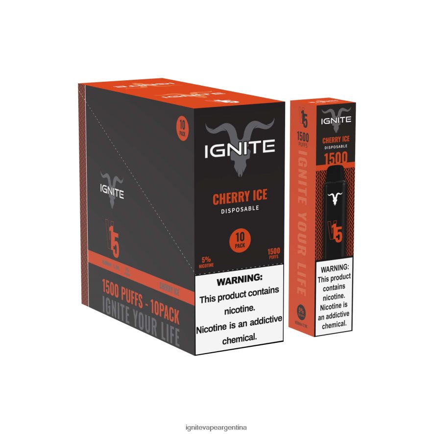 Ignite Vape Argentina - 8NZ28T101 IGNITE V15 paquete de 10 bolígrafos vaporizadores manzana verde melocotón kiwi