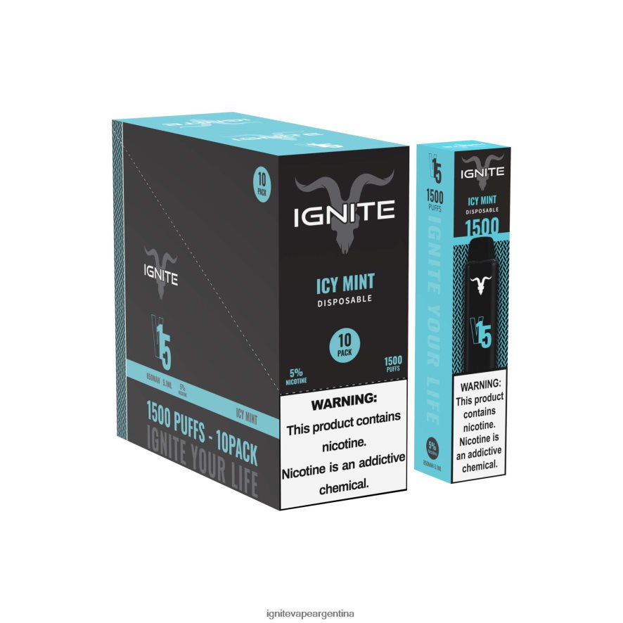 Ignite Vape Pod - 8NZ28T97 IGNITE V15 paquete de 10 bolígrafos vaporizadores hielo de arándanos