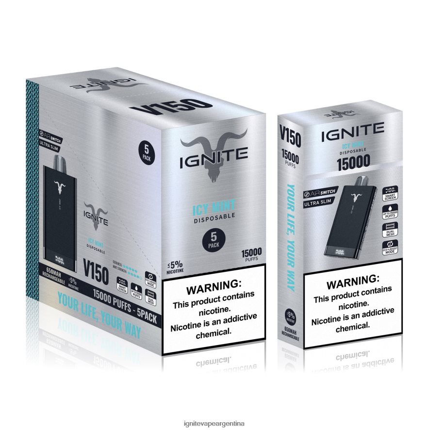 Ignite Cigarrillo Electronico - 8NZ28T90 IGNITE V150 paquete de 5 bolígrafos vaporizadores frambuesa agria