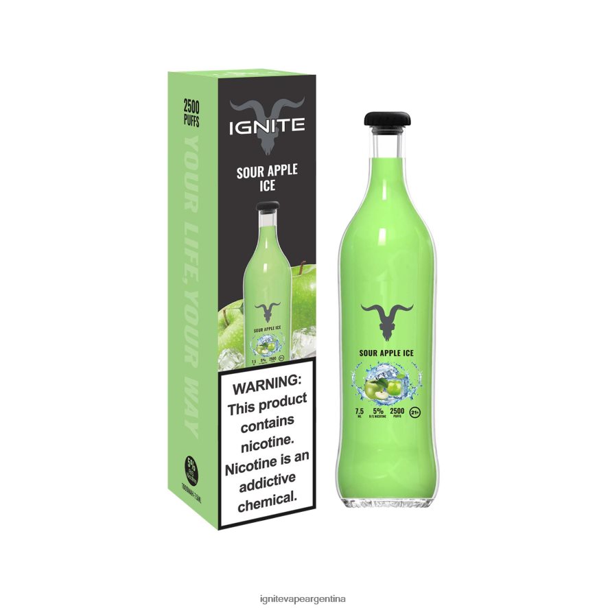 Ignite Vape Sabores - 8NZ28T14 IGNITE V25 pluma vaporizador menta helada