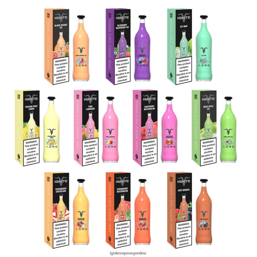 Ignite Vape Sabores - 8NZ28T14 IGNITE V25 pluma vaporizador menta helada