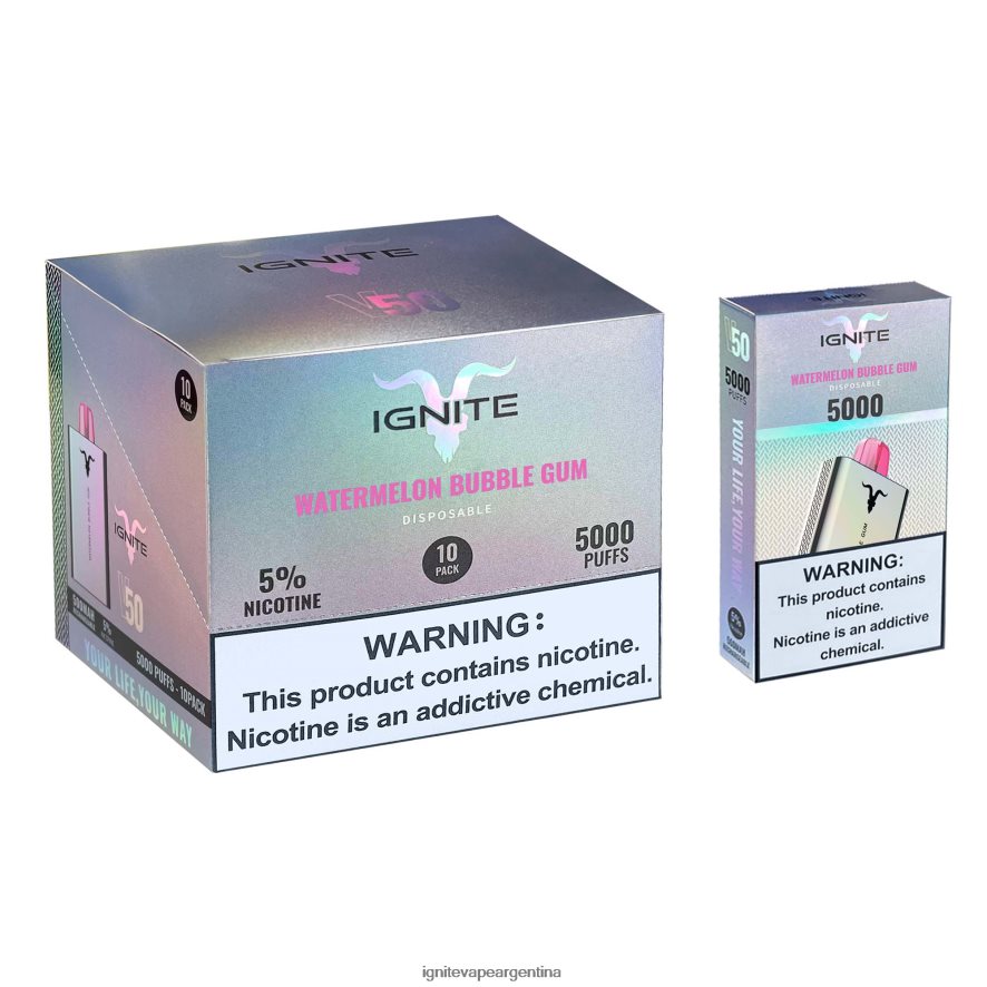 Ignite Vape Precio Argentina - 8NZ28T22 IGNITE V50 paquete de 10 bolígrafos vaporizadores áloe uva