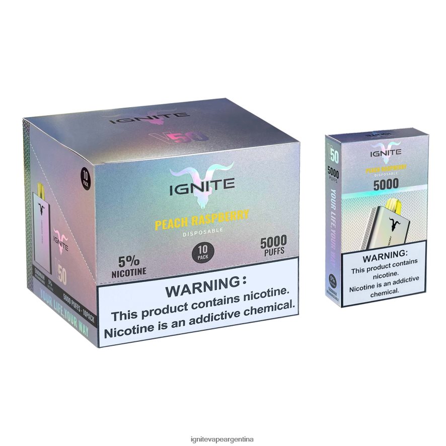 Ignite Vape Precio Argentina - 8NZ28T22 IGNITE V50 paquete de 10 bolígrafos vaporizadores áloe uva