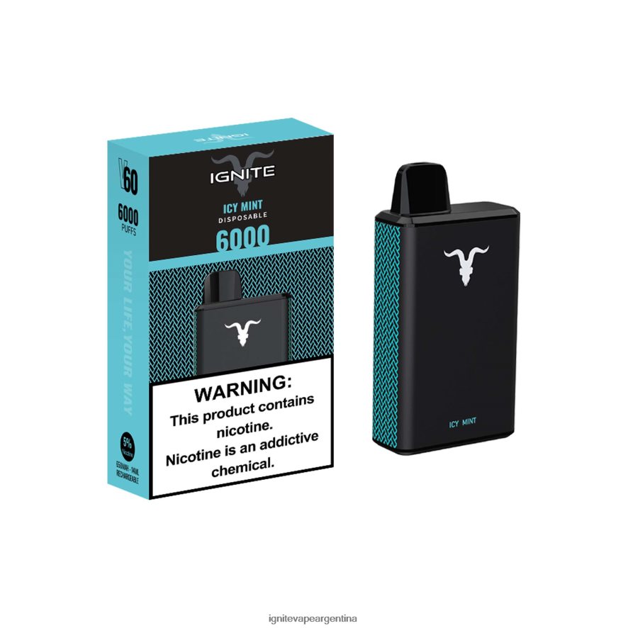 Ignite Vape Buenos Aires - 8NZ28T33 IGNITE V60 pluma vaporizador menta helada