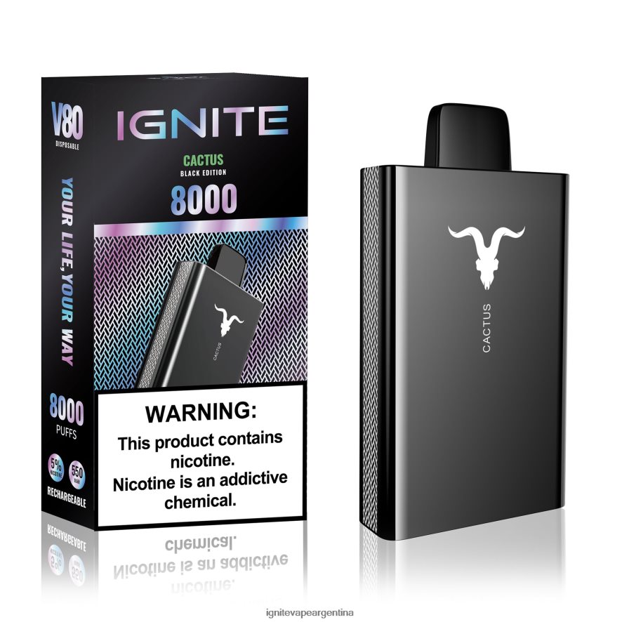 Ignite Vape Buenos Aires - 8NZ28T43 IGNITE V80 pluma vaporizador cactus